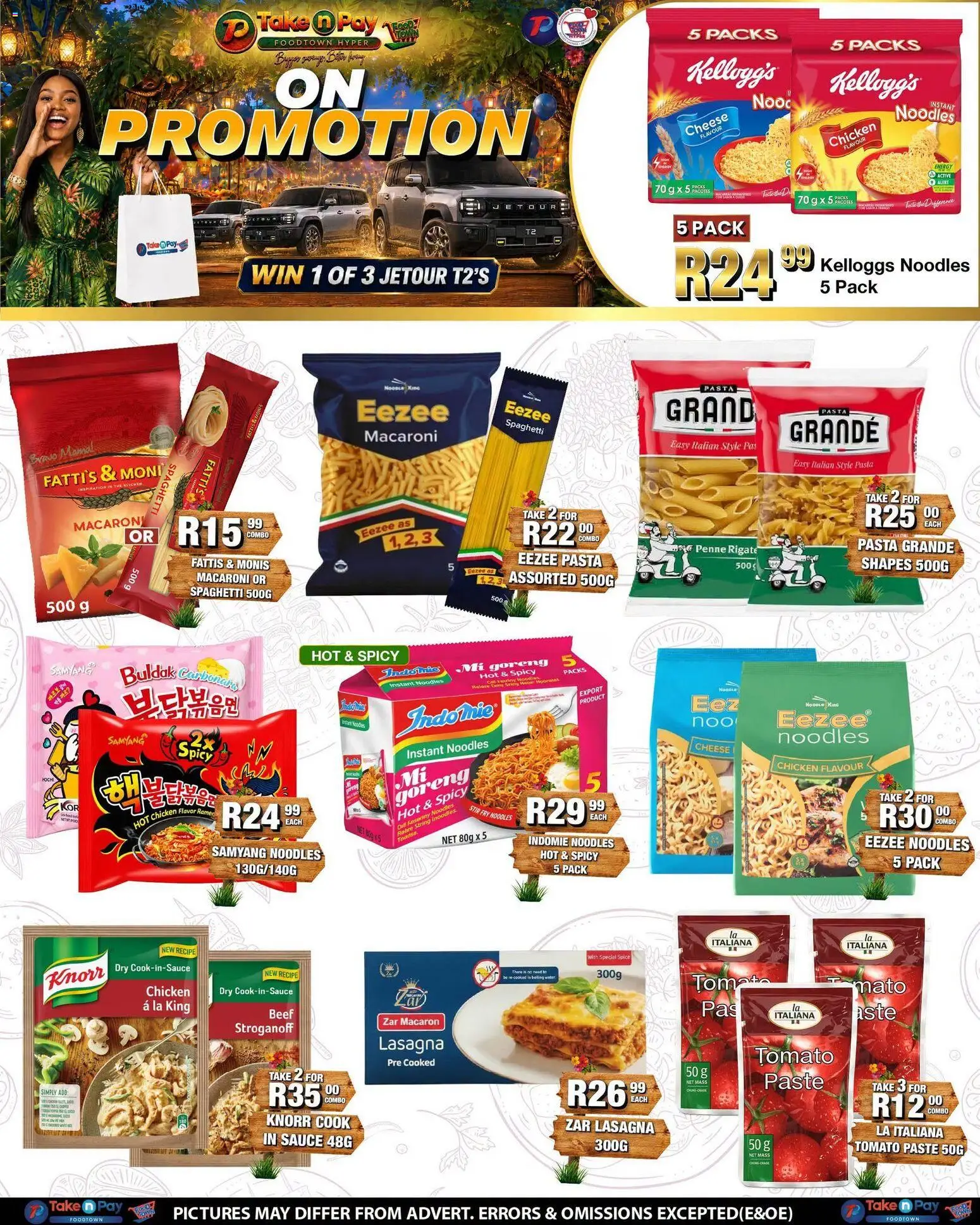New Take n Pay catalogue – valid from 20/07/2026 | Page: 13 | Products: Cheese, Noodles, Pasta, Sauce