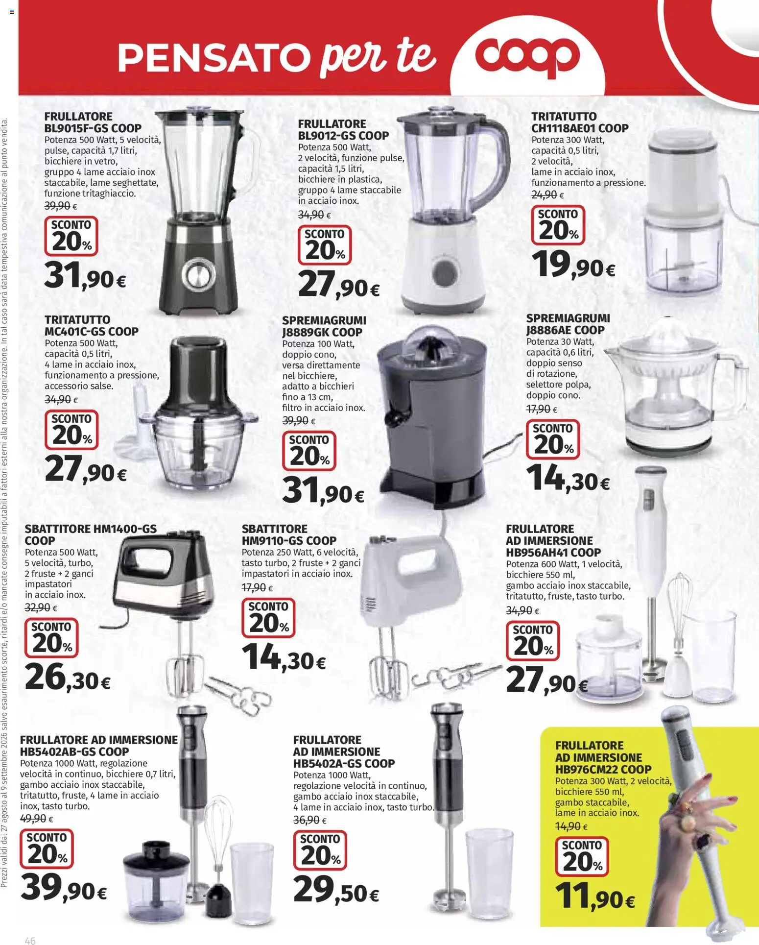 Volantino COOP del 27/08/2026 | Pagina: 46
