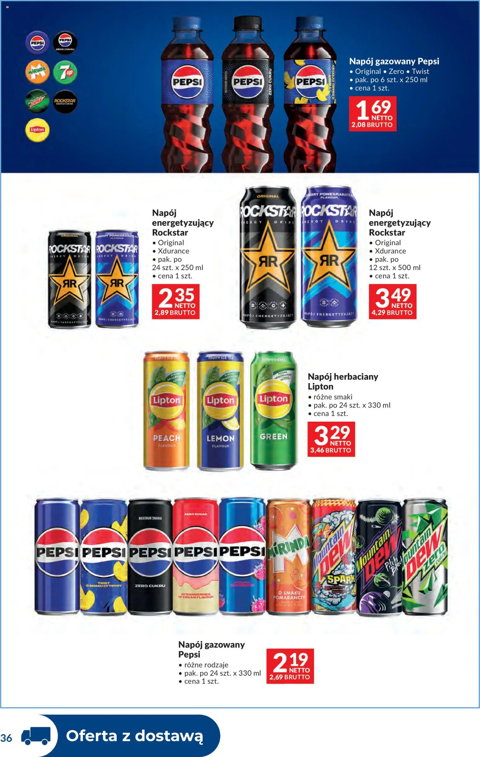 Makro gazetka - Dystrybucja do sklepów od 29.09.2026 | Strona: 36 | Produkty: Ice Tea, Pepsi