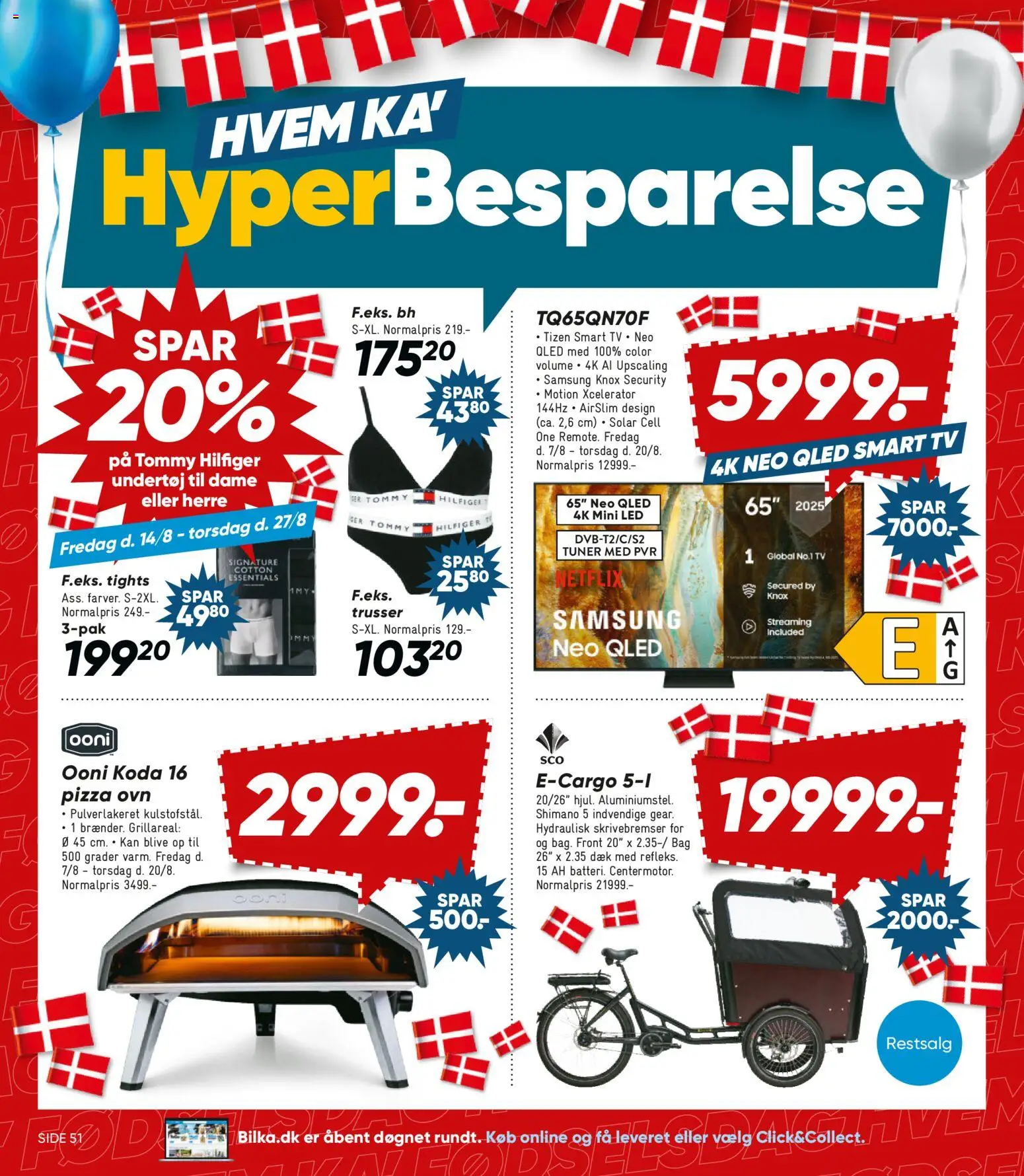 Bilka tilbudsavis – gyldig fra 14/08/2026 | Side: 6 | Produkter: Pizza, Smart TV, Trusser, BH