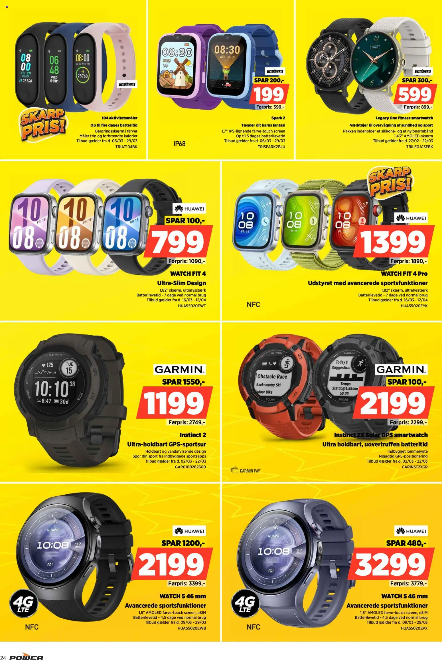 Power tilbudsavis – gyldig fra 13.03.2026 | Side: 24 | Produkter: GPS, Smartwatch