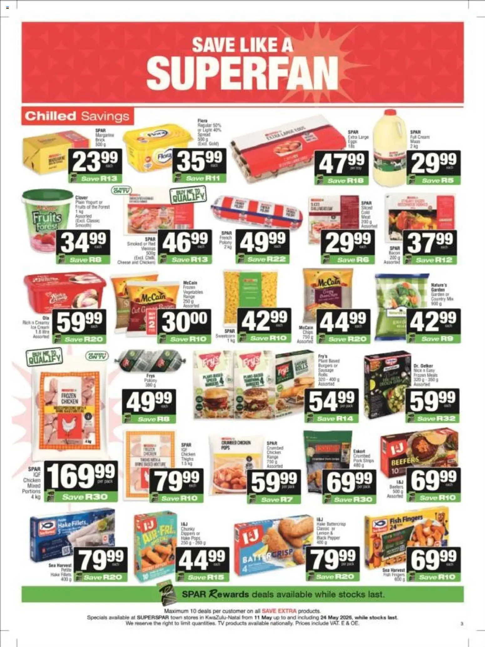 New Superspar catalogue – valid from 11.05.2026 | Page: 3 | Products: TV, Fish, Lemon, Tomate triturado
