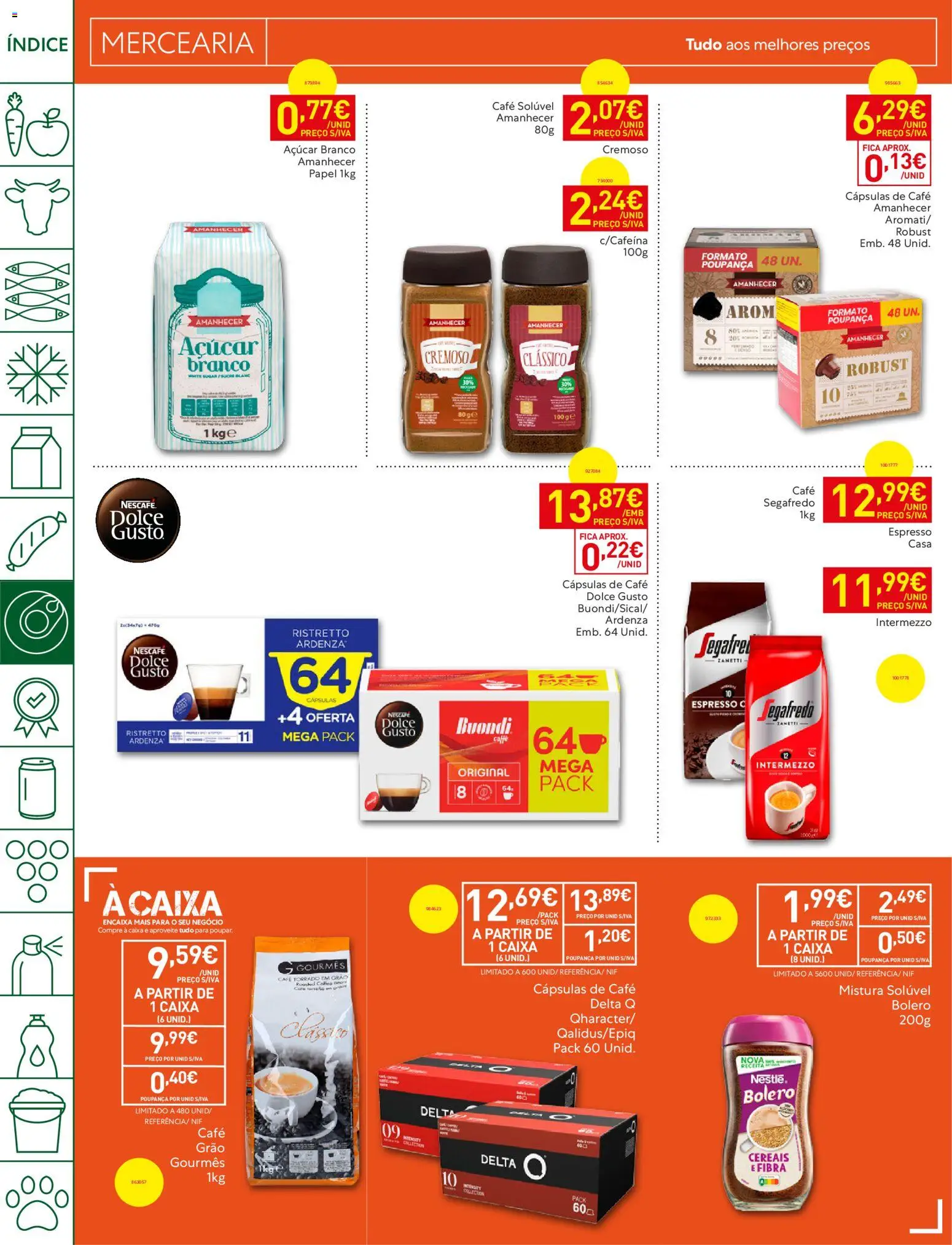 Recheio folheto Madeira │ válido de 01/09/2026 | Página: 14 | Produtos: Mercearia, Delta q, Cápsulas, Açúcar