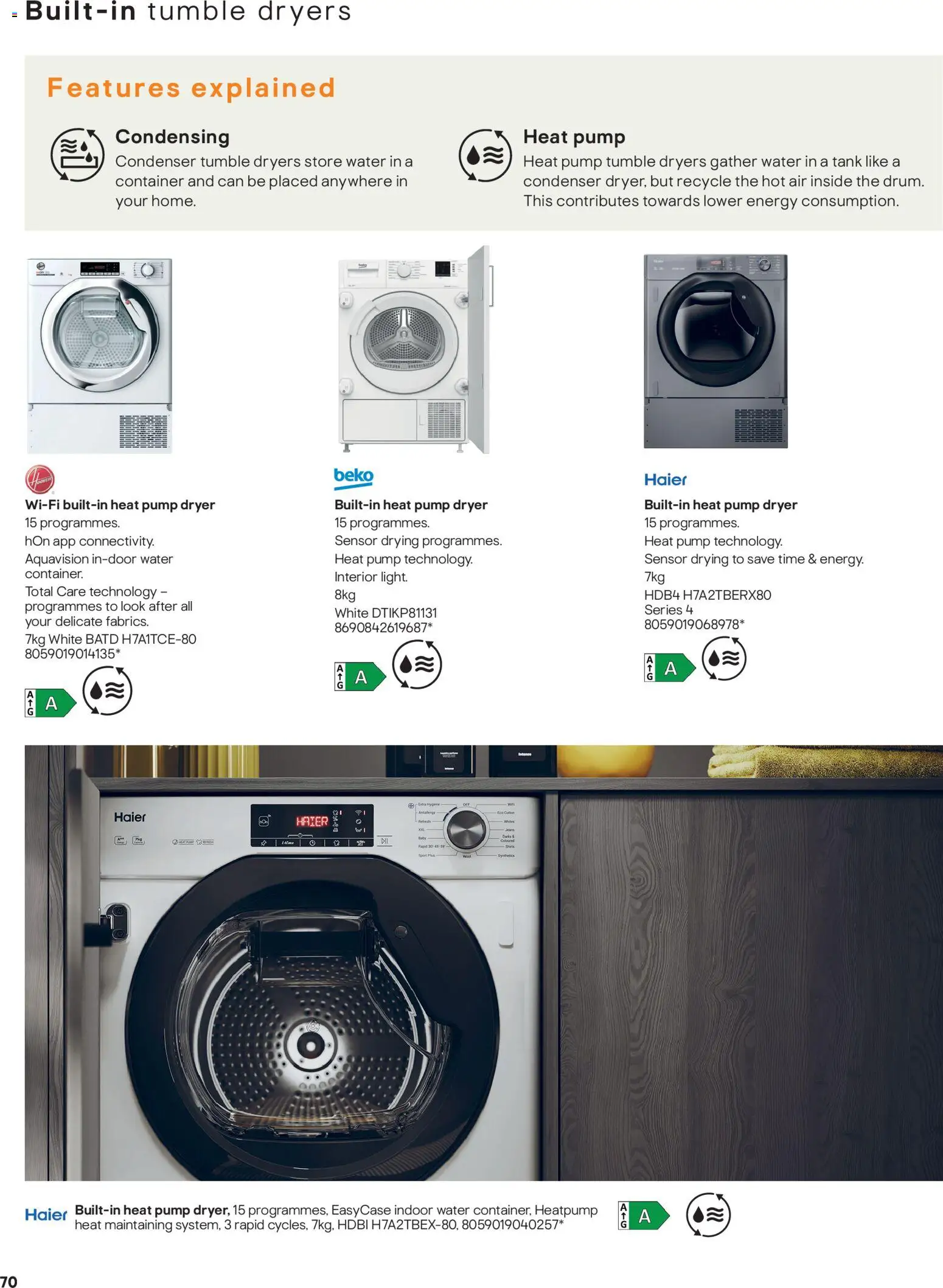 {H1} | Page: 70 | Products: Container, Dryer