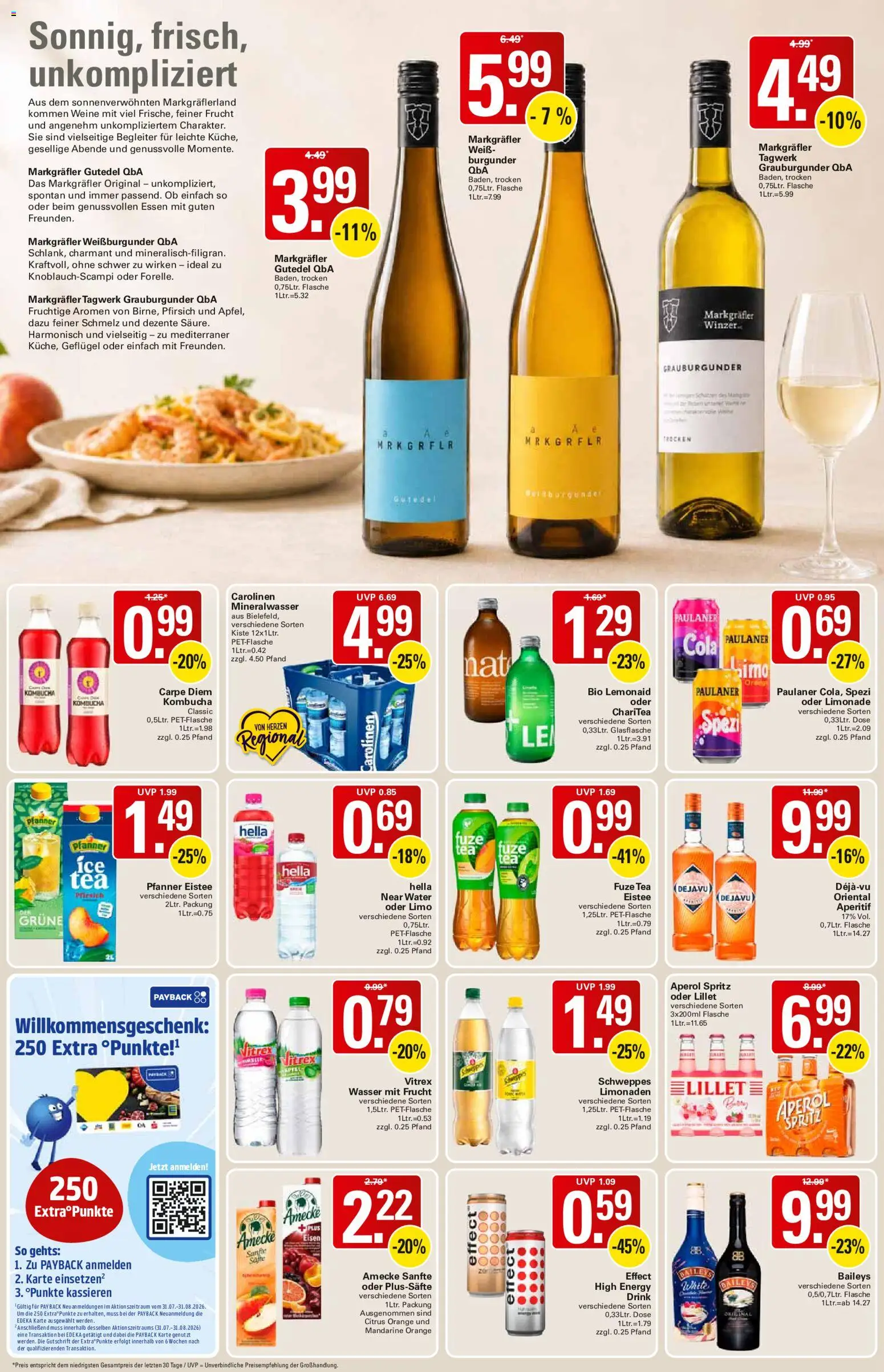 WEZ Prospekt – gültig ab 24.08.2026 | Seite: 12 | Produkte: Cola, Mineralwasser, Wasser, Paulaner