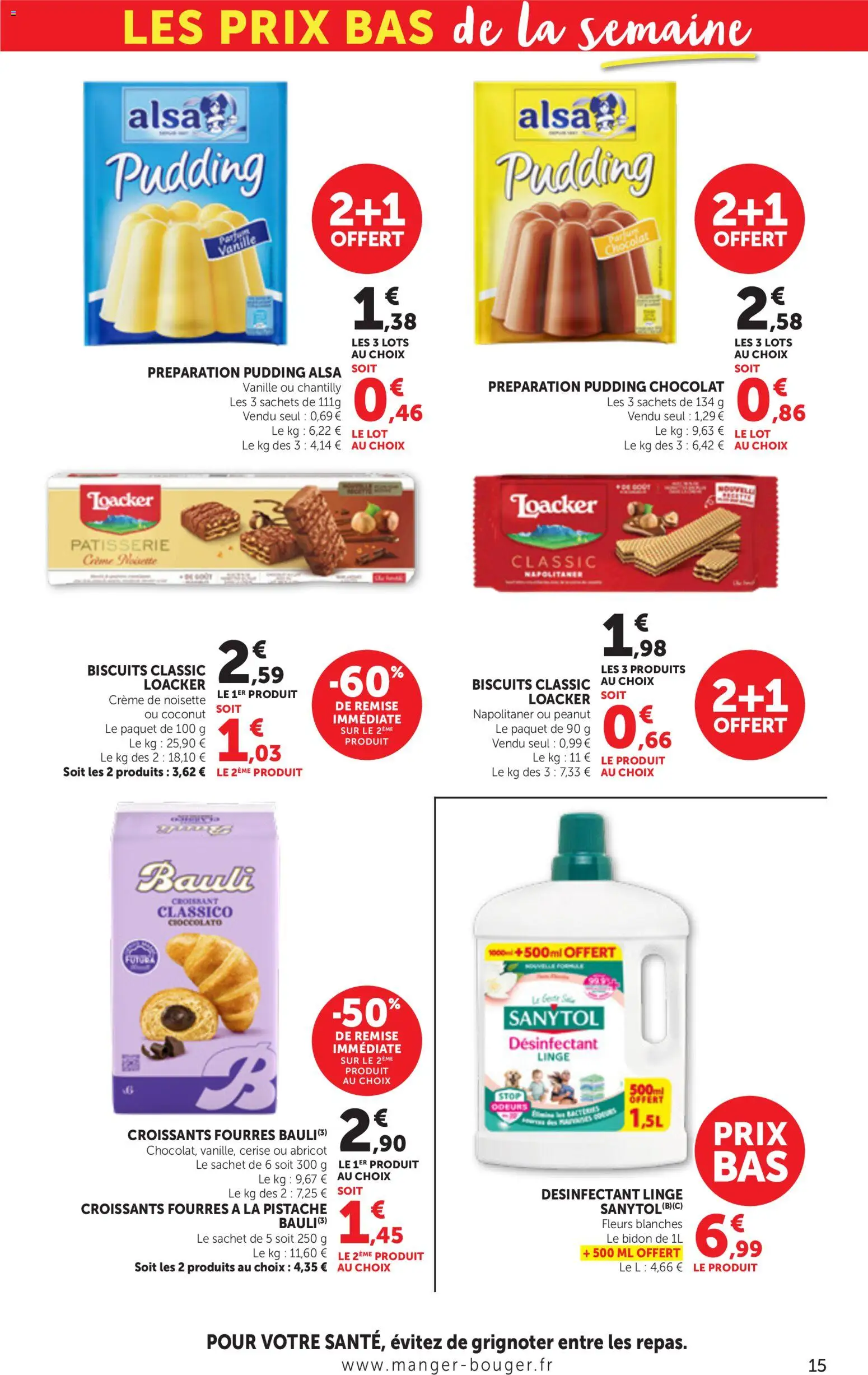 {H1} | Page: 15 | Produits: Abricot, Noisette, Chocolat, Crème