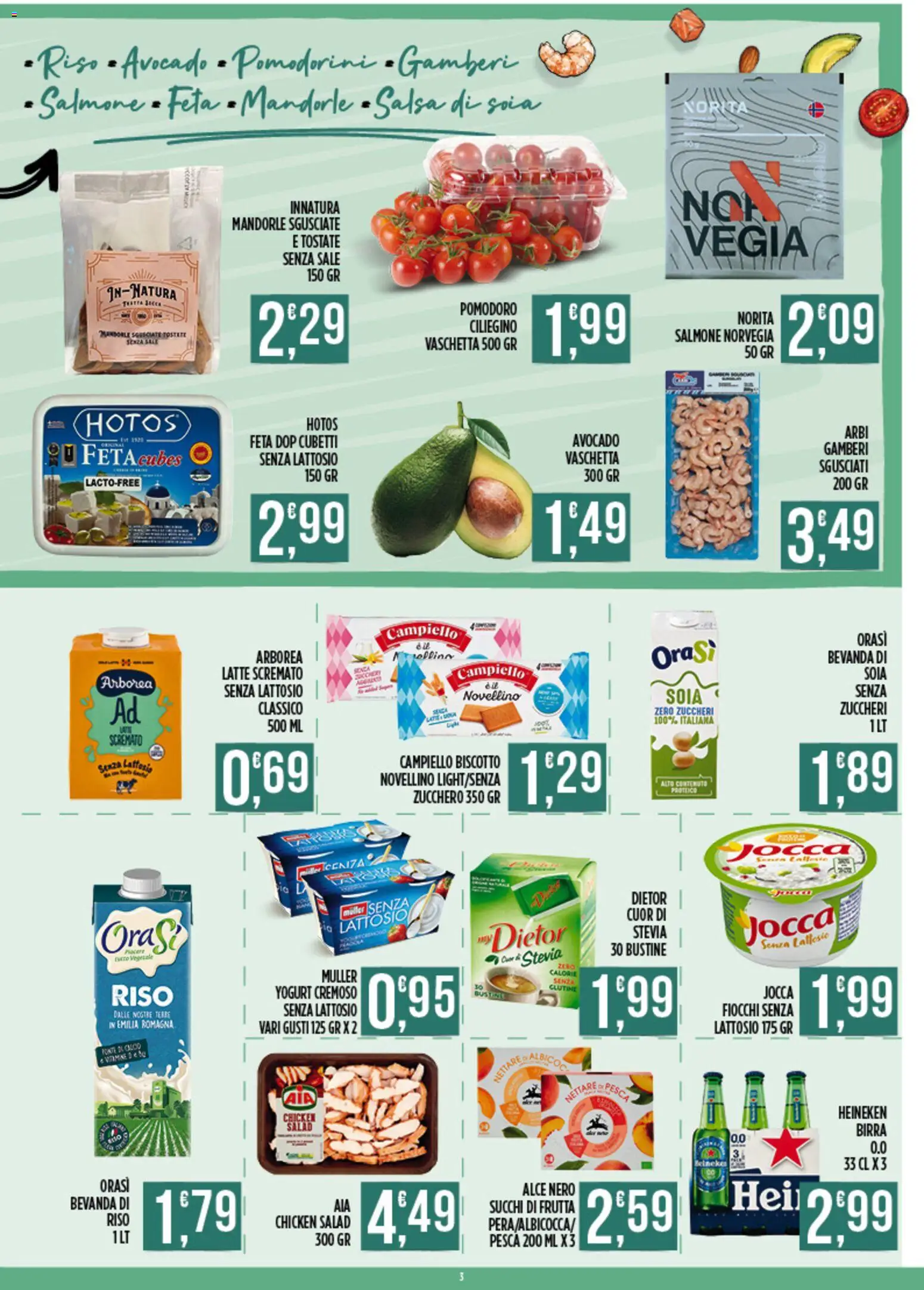 Volantino Euroesse del 07/09/2026 | Pagina: 3 | Prodotti: Pomodorini, Zucchero, Feta, Salsa di soia