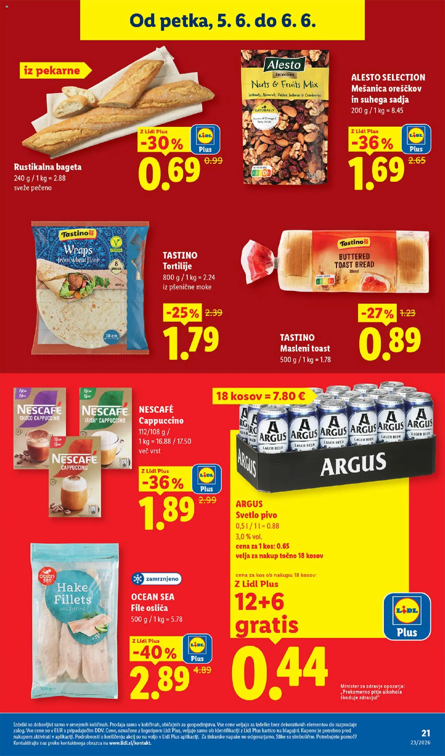 Novi Lidl katalog ponudbe – veljaven od 04.06.2026 | Stran: 43 | Izdelki: Toast, Kos, Pivo