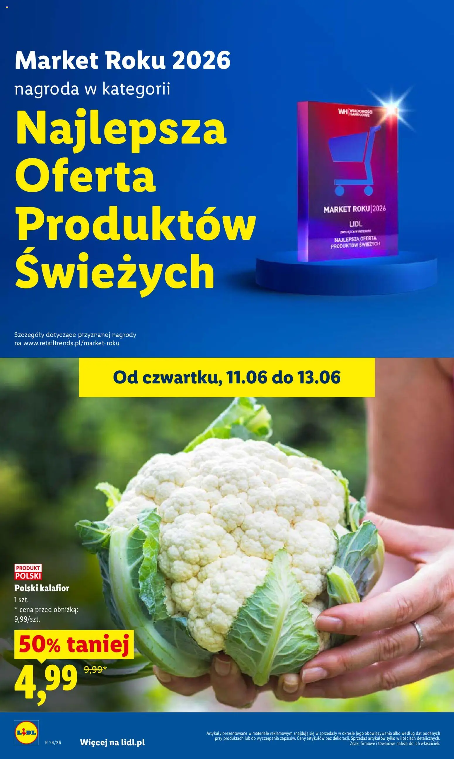 Lidl gazetka od 11.06.2026 | Strona: 42 | Produkty: Kalafior