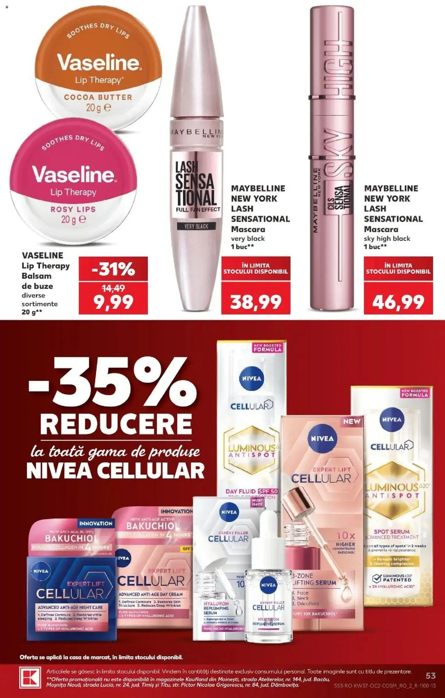 Kaufland Viseu de Sus 09.09.2026 - Revista si Oferta | Pagină: 53 | Produse: Serum, Aplică, Mascara, Balsam