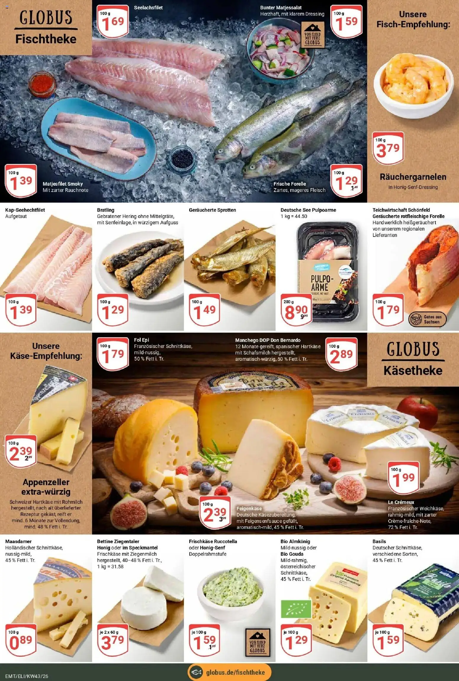 Globus Prospekt Mittelhausen (ab 19.10.2026) » Angebote online | Seite: 9 | Produkte: Hering, Gouda, Creme, Fleisch