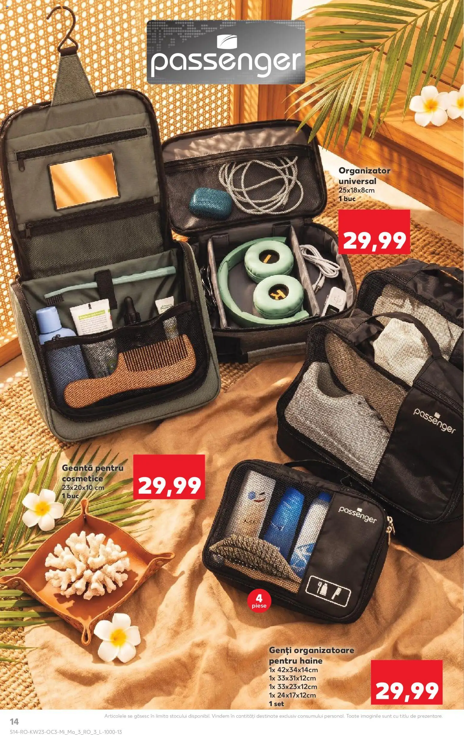 Noul catalog Kaufland – valabil de la 03.06.2026 | Pagină: 14 | Produse: Geantă pentru cosmetice, Geantă, Haine