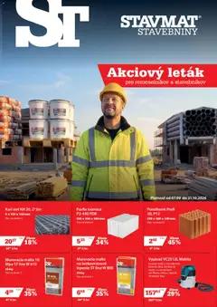 STAVMAT STAVEBNINY leták platný od 07.09.2026