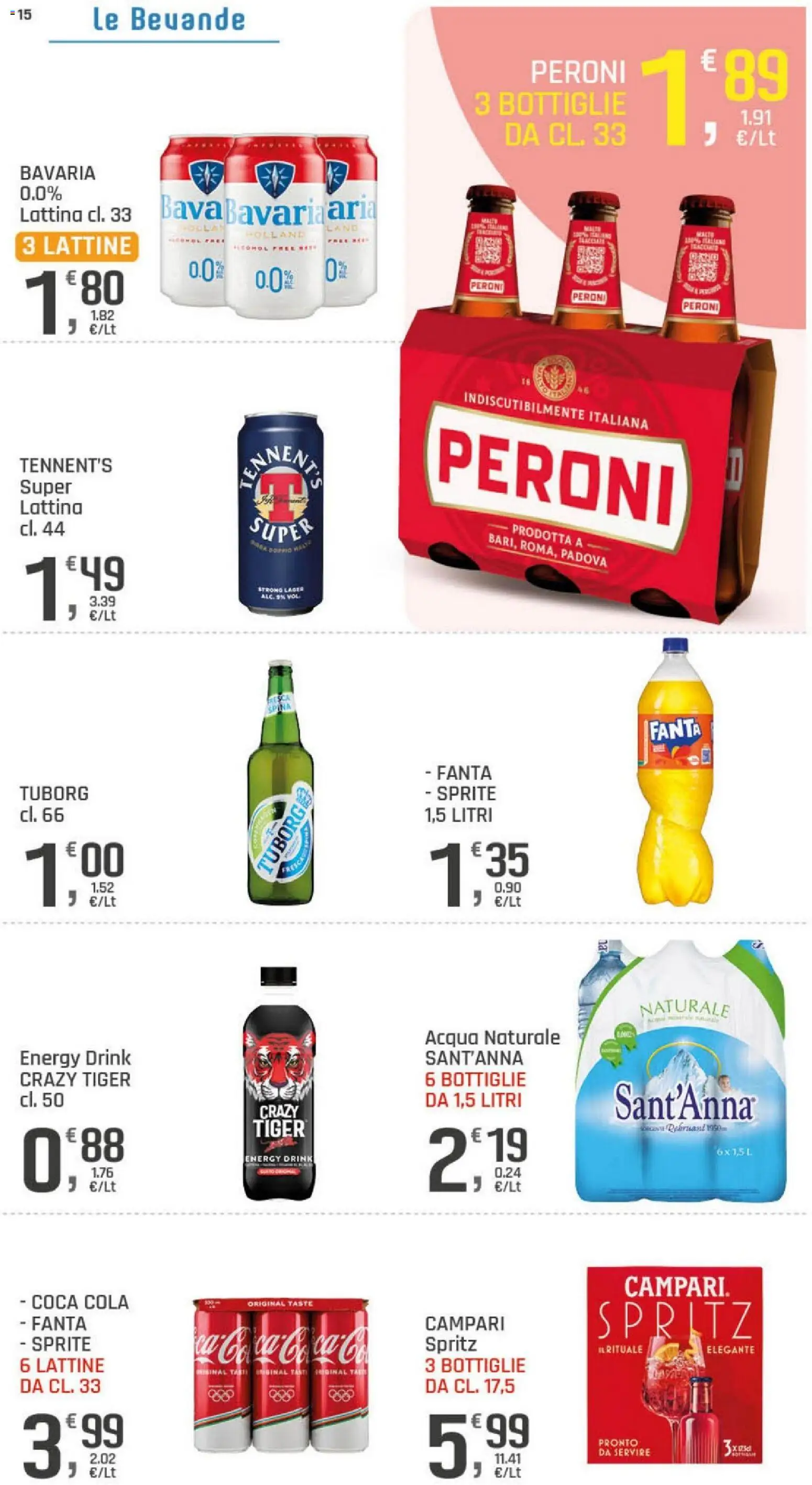 Volantino DOK del 06/10/2026 | Pagina: 15 | Prodotti: Campari, Acqua, Fanta, Sprite