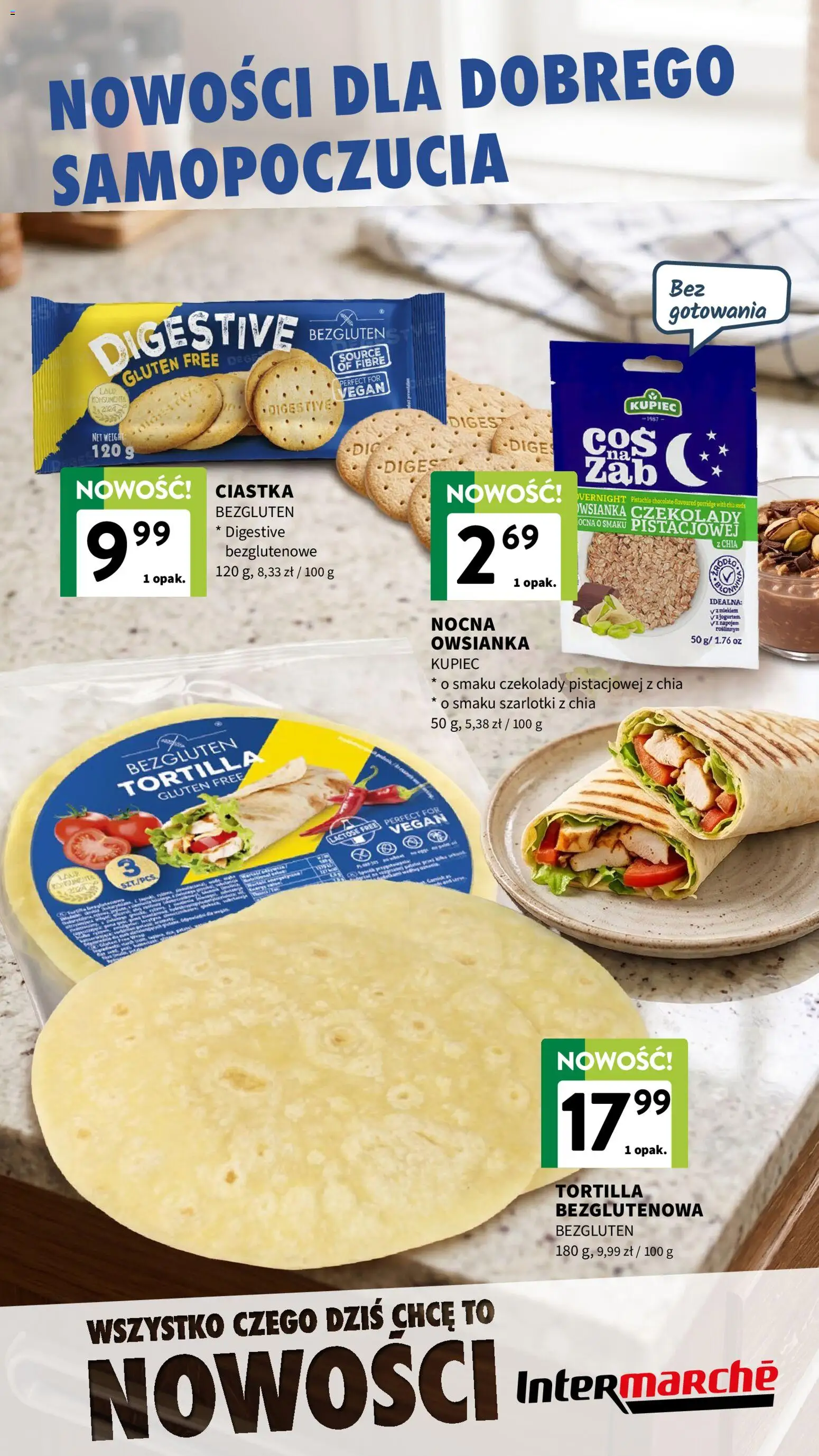 Intermarche gazetka - Nowości od 16.07.2026 | Strona: 5 | Produkty: Czekolady, Owsianka, Tortilla, Ciastka