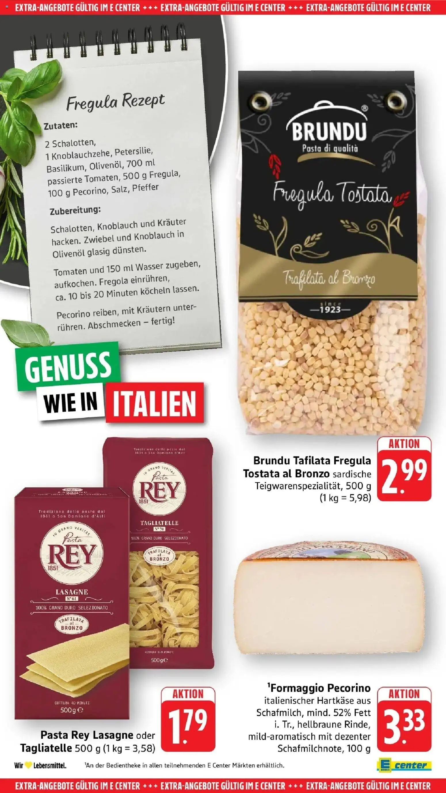 E center Prospekt Biberach – gültig ab 17.05.2026 | Seite: 52 | Produkte: Olivenol, Wasser, Knoblauch, Pasta