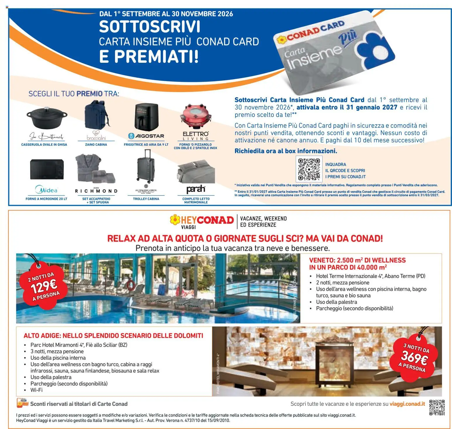 Volantino Conad del 07/10/2026 | Pagina: 47 | Prodotti: Friggitrice ad aria, Piscina, Forno a microonde, Friggitrice
