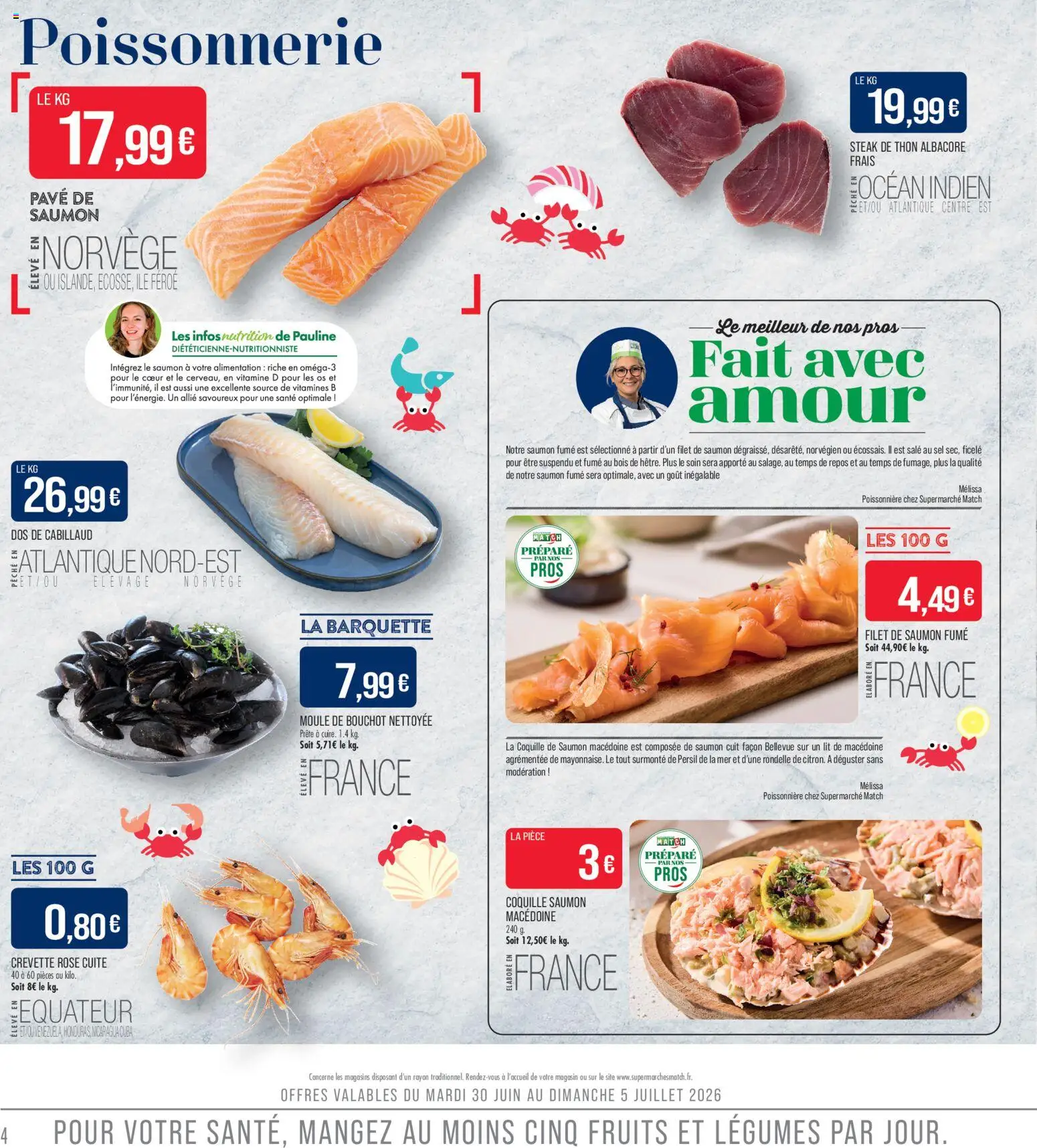 {H1} | Page: 4 | Produits: Saumon fumé, Poissonnerie, Sel, Thon
