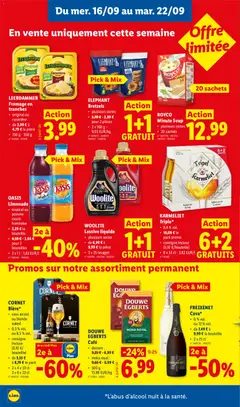 Lidl - Folder week 38 - Voorbeeld van een folder van Lidl, geldig van 14/09/2026 | Pagina: 18 | Producten: Limonade, Cassis, Dessert, La