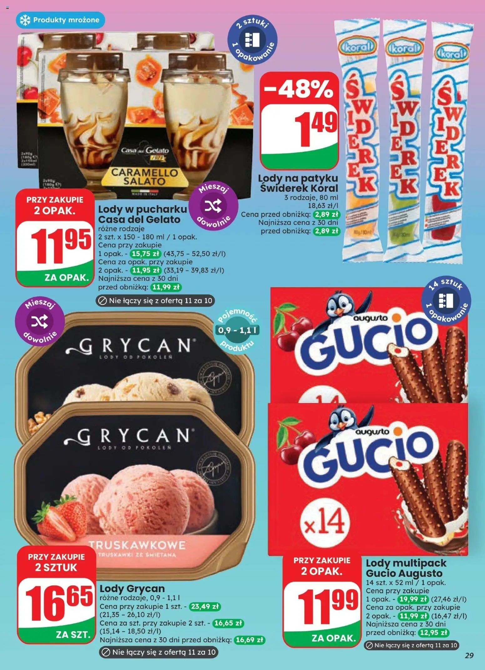 Dino gazetka od 07.10.2026 | Strona: 29 | Produkty: Lody Grycan, Grycan, Lody na patyku, Lody