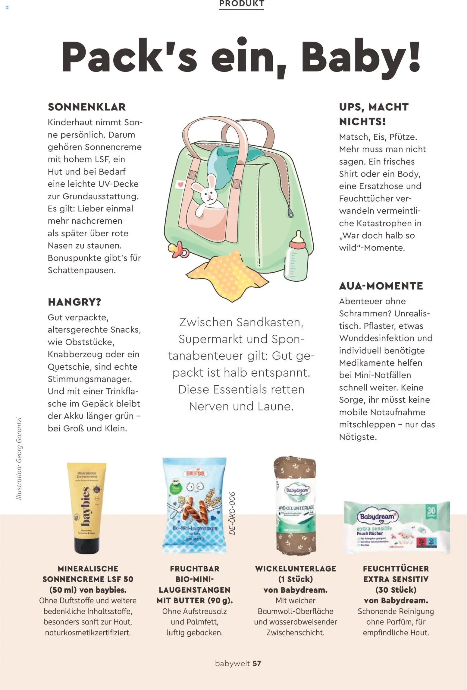 Rossmann Babywelt – gültig ab 06.06.2026 | Seite: 57 | Produkte: Shirt, Butter, Sonnencreme, Hut
