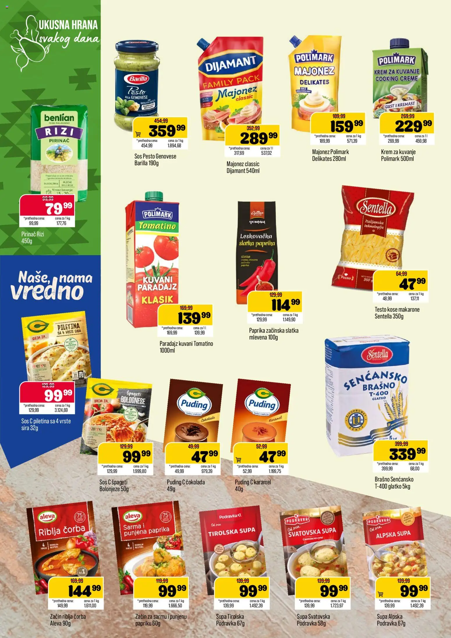 Podunavlje katalog - važi od 09.09.2026 | Strana: 6 | Proizvode: Testo, Paprika, Brašno, Piletina