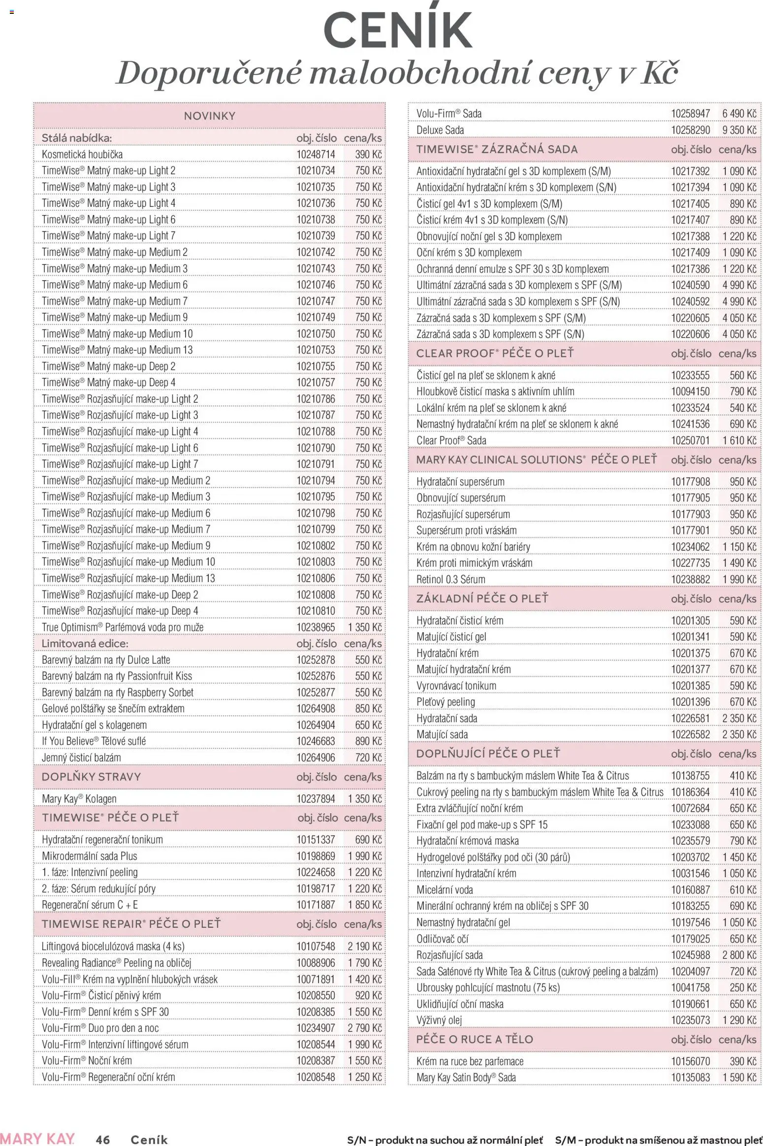 Mary Kay kniha o kráse od 30.09.2026 | Strana: 46 | Produkty: Krém na ruce, Krém, Sorbet, Peeling