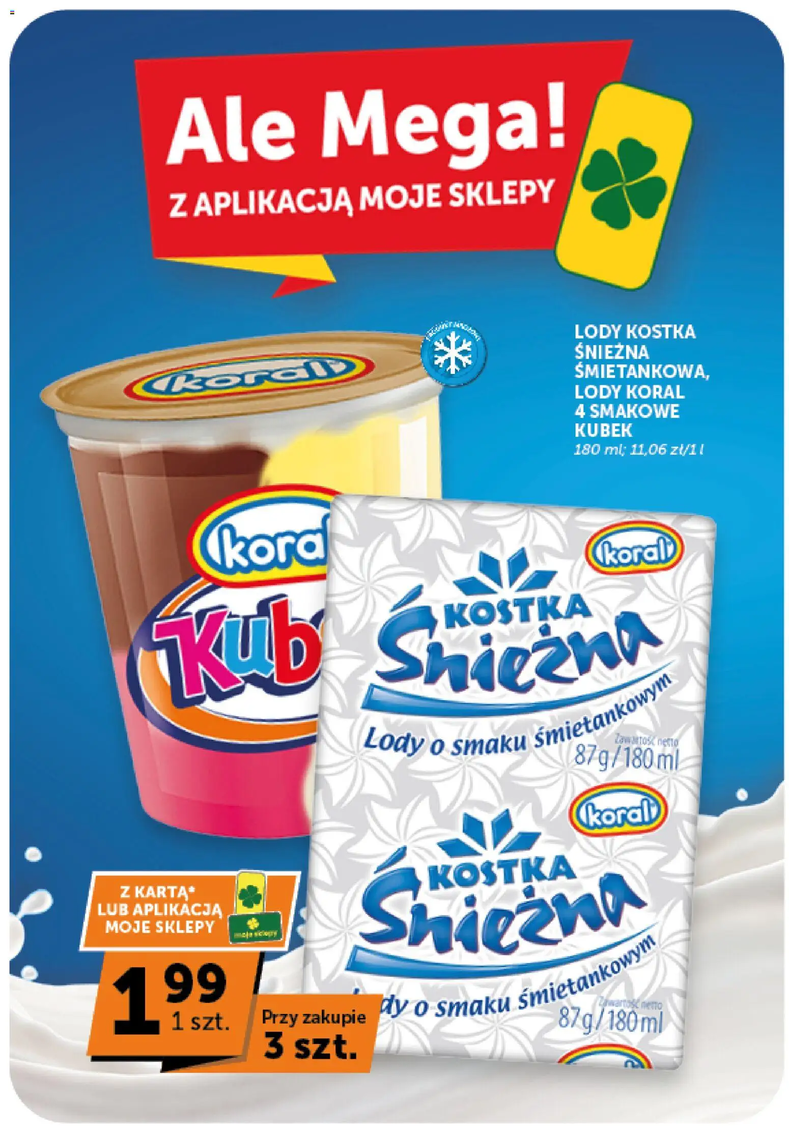Groszek gazetka od 20.08.2026 | Strona: 9 | Produkty: Lody koral, Lody
