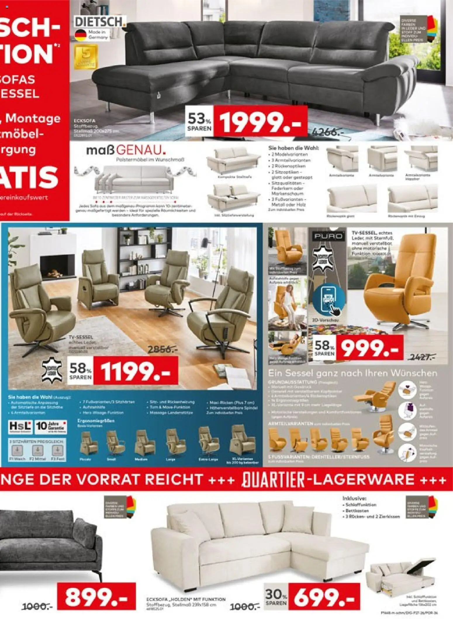 Porta! Prospekt – gültig ab 03.08.2026 | Seite: 3 | Produkte: Ecksofa, Sessel