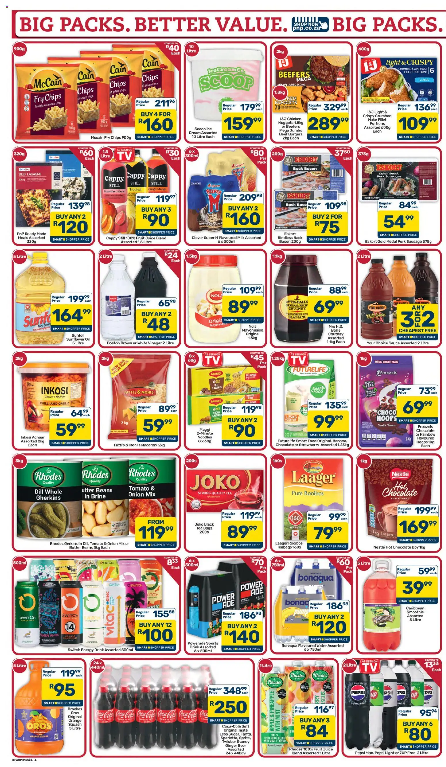 New Pick n Pay catalogue – valid from 07/09/2026 | Page: 4 | Products: Squash, Beer, Beef, Bacon