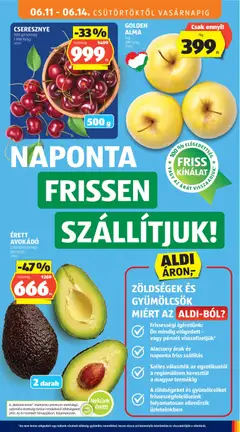 ÉRETT AVOKÁDÓ, 2 darab/csomag - amely érvényes a következő dátumtól: 11.06.2026 | Oldal: 9