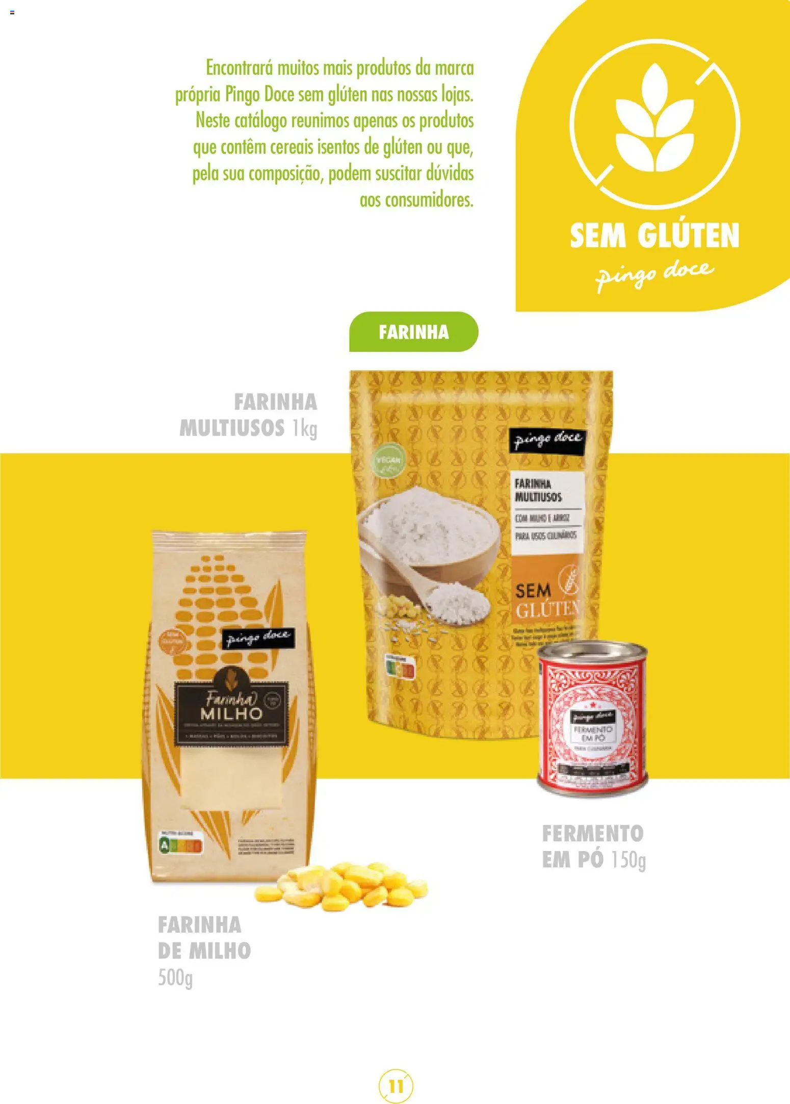 Pingo Doce Sem Glúten │ válido de 16/05/2024 | Página: 11 | Produtos: Forno, Azeite, Pudim, Queijo