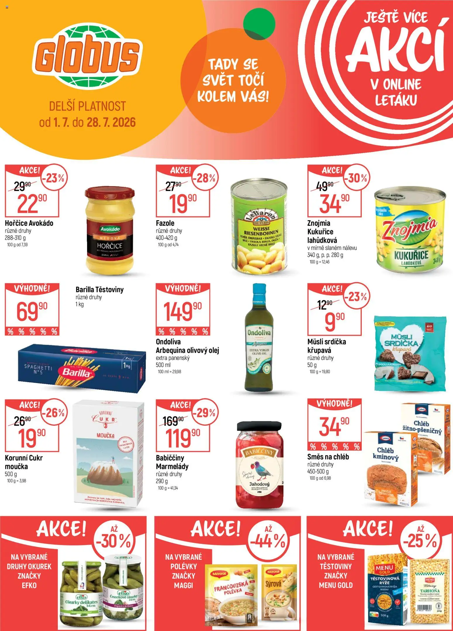 Globus leták od 15.07.2026 | Strana: 50 | Produkty: Chléb, Těstovinová rýže, Cukr, Polévky