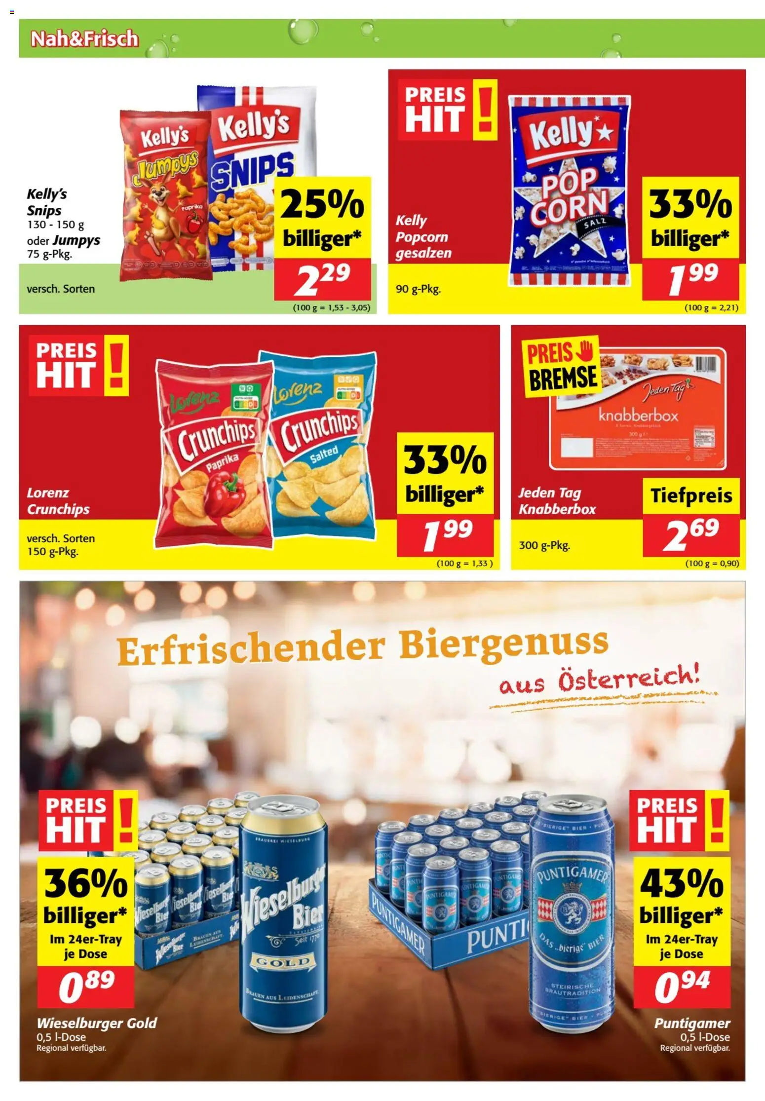 Nah und Frisch Flugblatt gültig ab 03.06.2026 | Seite: 10 | Produkte: Salz, Bier