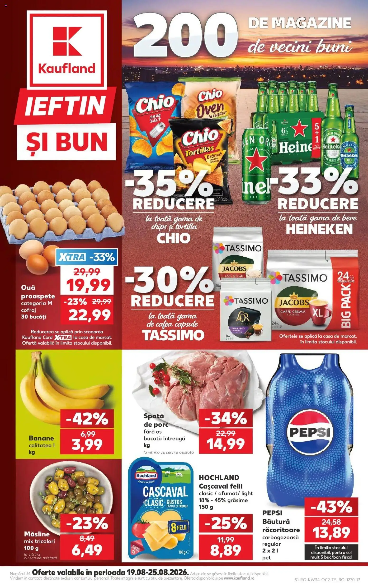 Kaufland Viseu de Sus 19.08.2026 - Revista si Oferta | Pagină: 1 | Produse: Aplică, Vitrină, Brânză, Cafea
