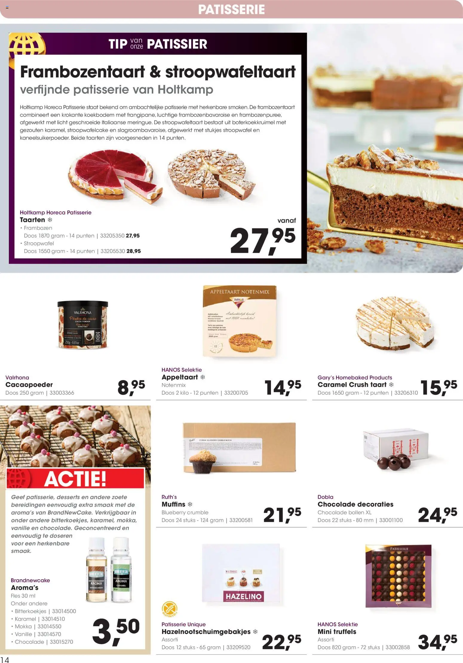 {H1} | Pagina: 14 | Producten: Taart, Muffins, Chocolade, Cacao