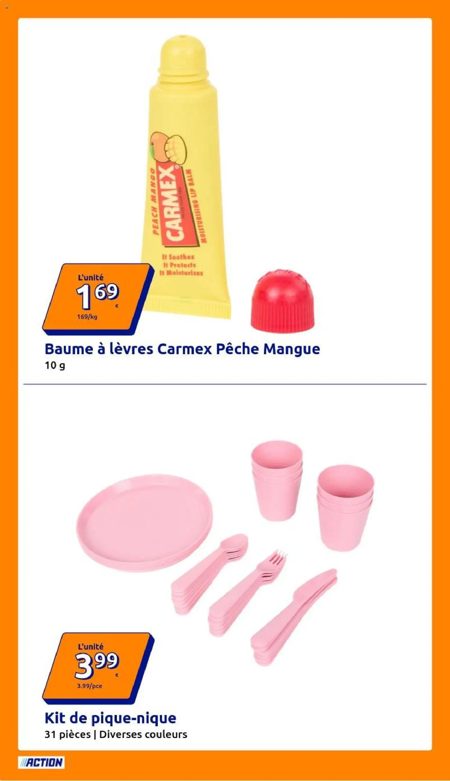 {H1} | Page: 4 | Produits: Mangue, Pêche, Baume à lèvres