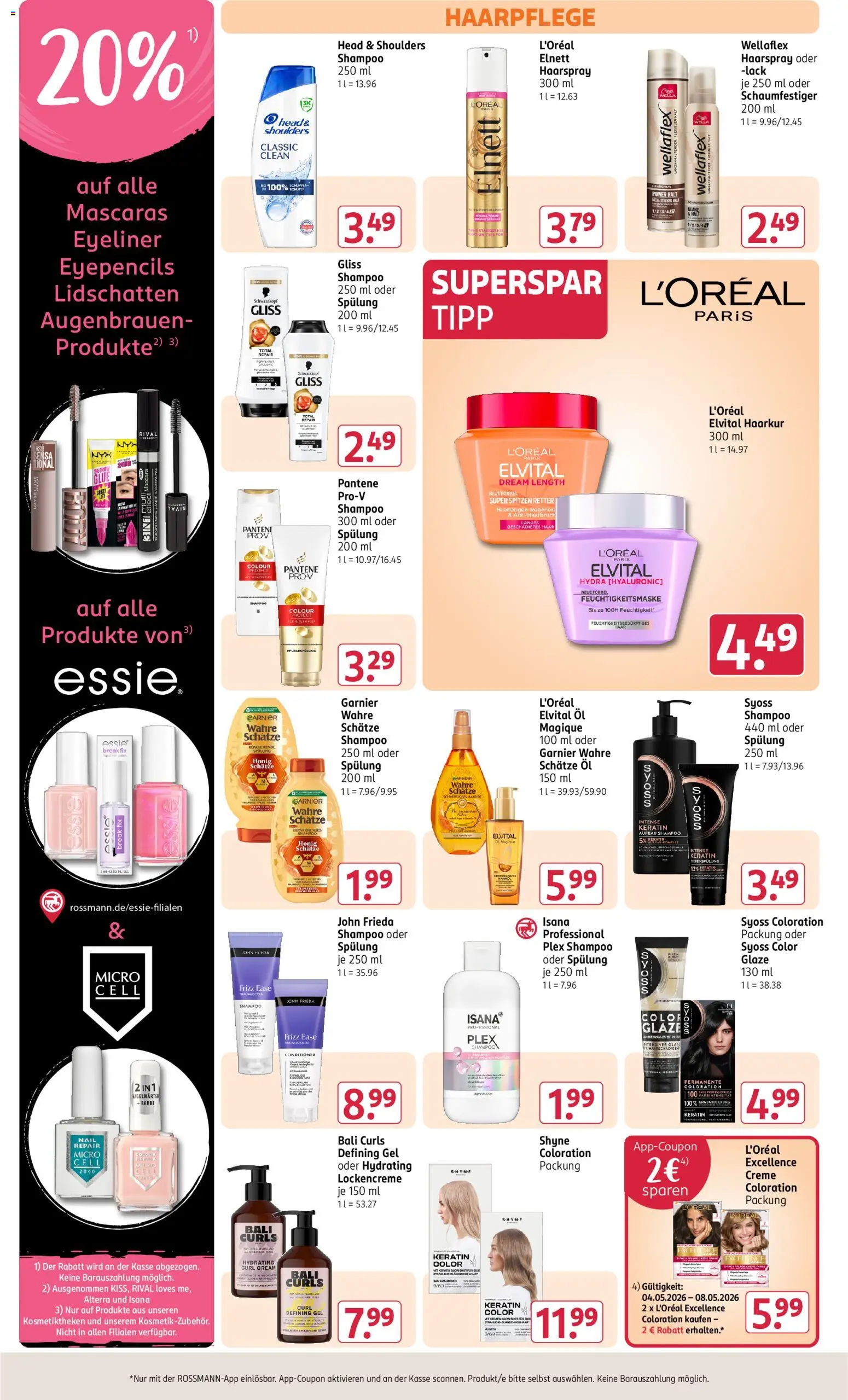 Rossmann Prospekt 	 – gültig ab 04.05.2026 | Seite: 11 | Produkte: Öl, Lidschatten, Creme, Mascara