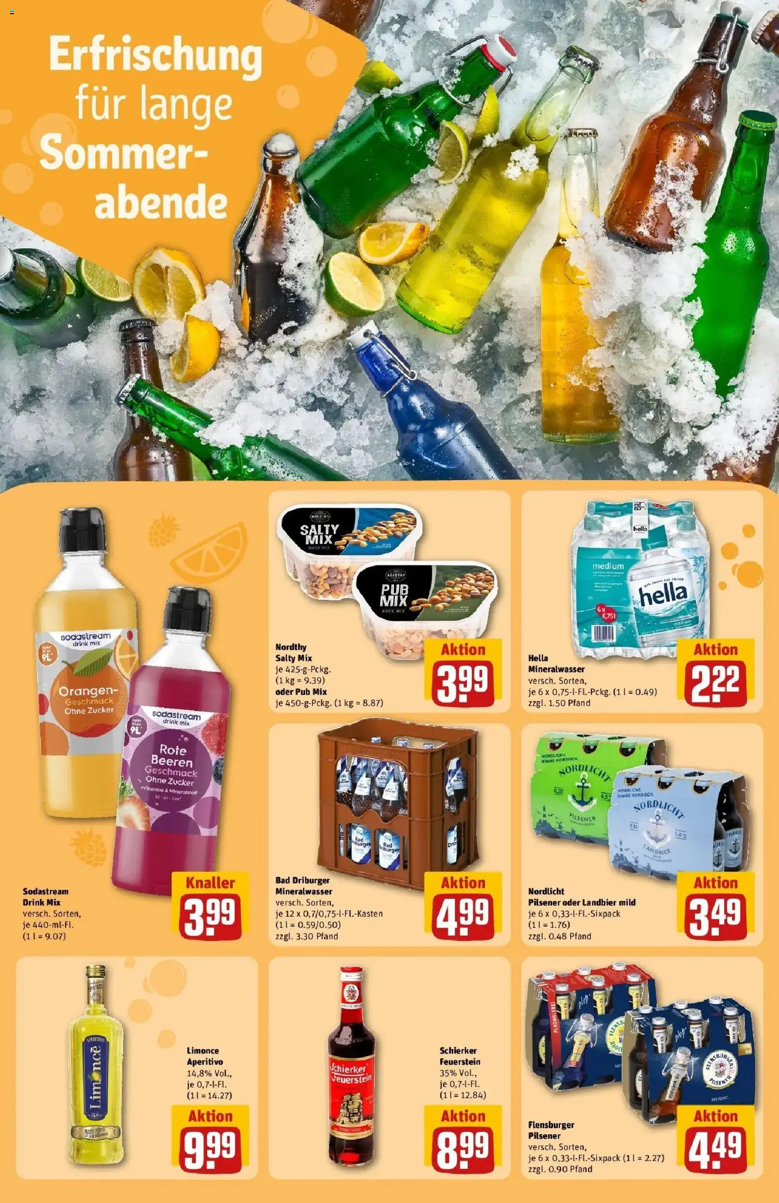 REWE Prospekt ab 03.08.2026 zum Blättern » Angebote | Seite: 17 | Produkte: Orangen, Mineralwasser, Zucker, Hella