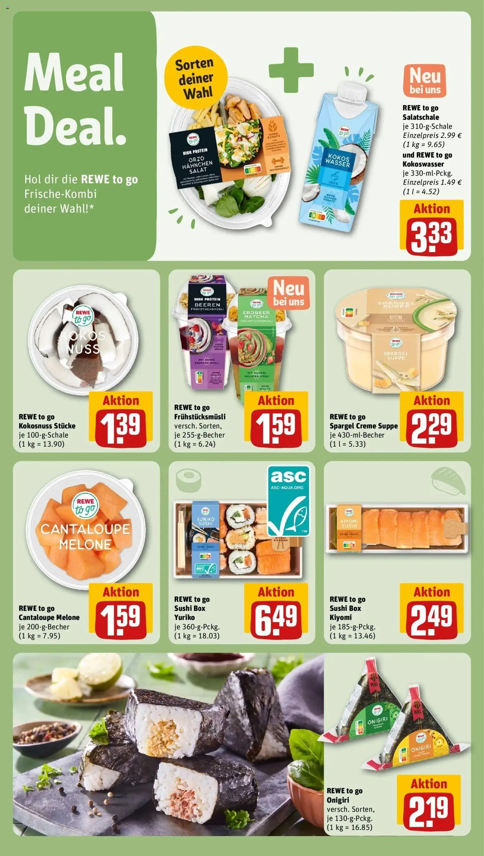REWE Prospekt ab 04.05.2026 zum Blättern » Angebote | Seite: 19 | Produkte: Box, Spargel, Zucker, Salat