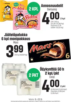 S-market-mainoslehti voimassa 09/09/2026 alkaen