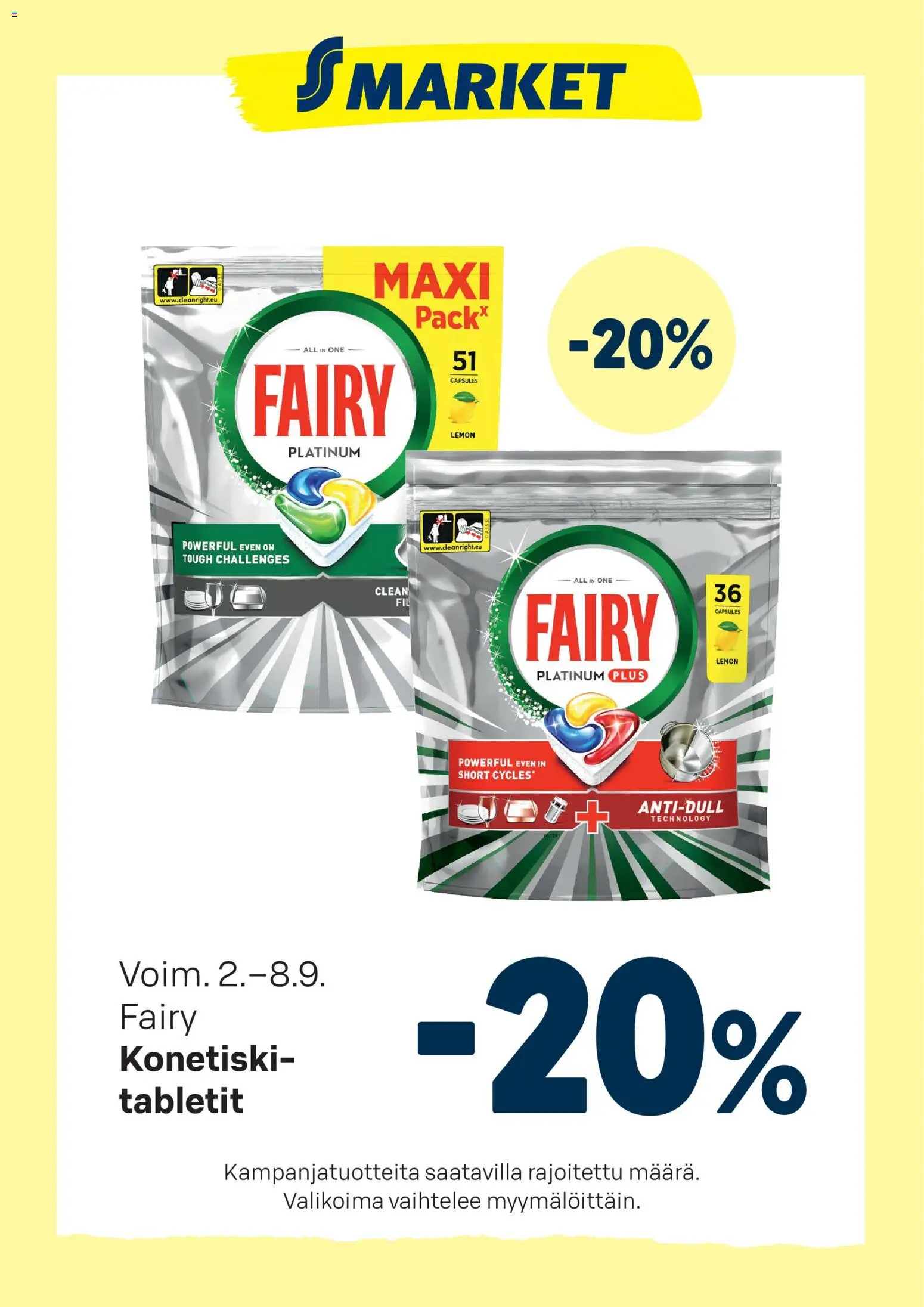 S-market - Fairy – voimassa 02/08/2026 alkaen | Sivu: 1