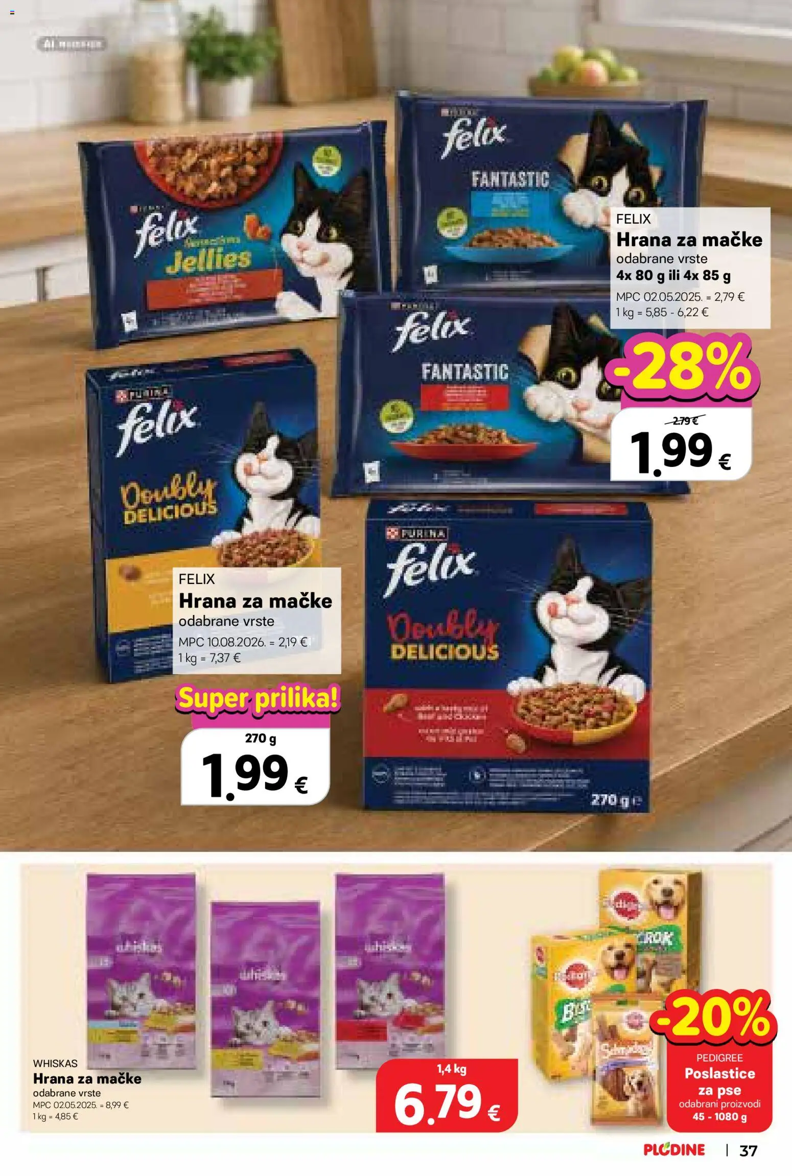 Plodine katalog | vrijedi od 09.09.2026 | Stranica: 37 | Proizvodi: Whiskas, Hrana za mačke