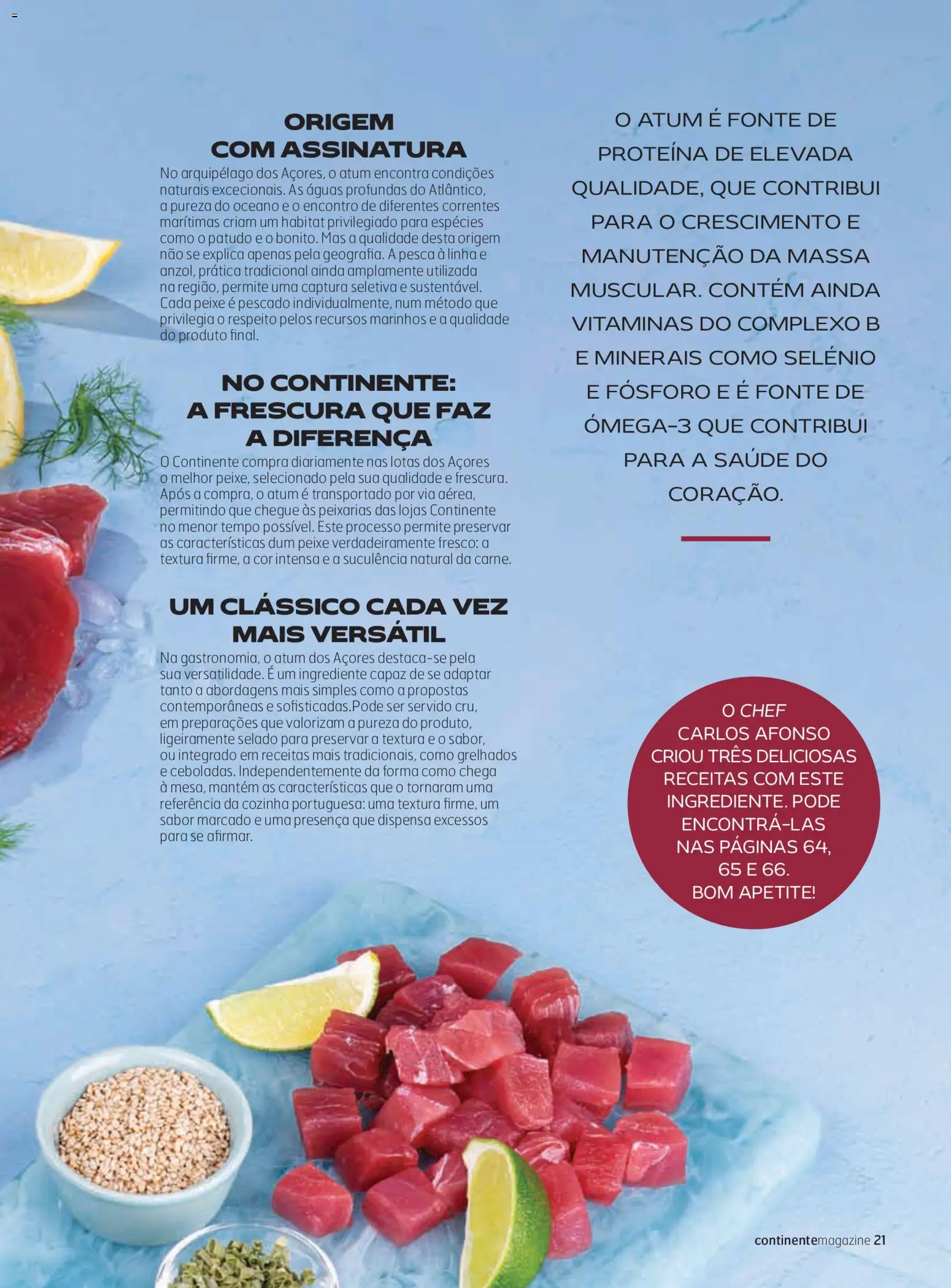 Continente - Folheto Magazine │ válido de 11/08/2026 | Página: 9 | Produtos: Atum, Peixe, Massa, Proteina