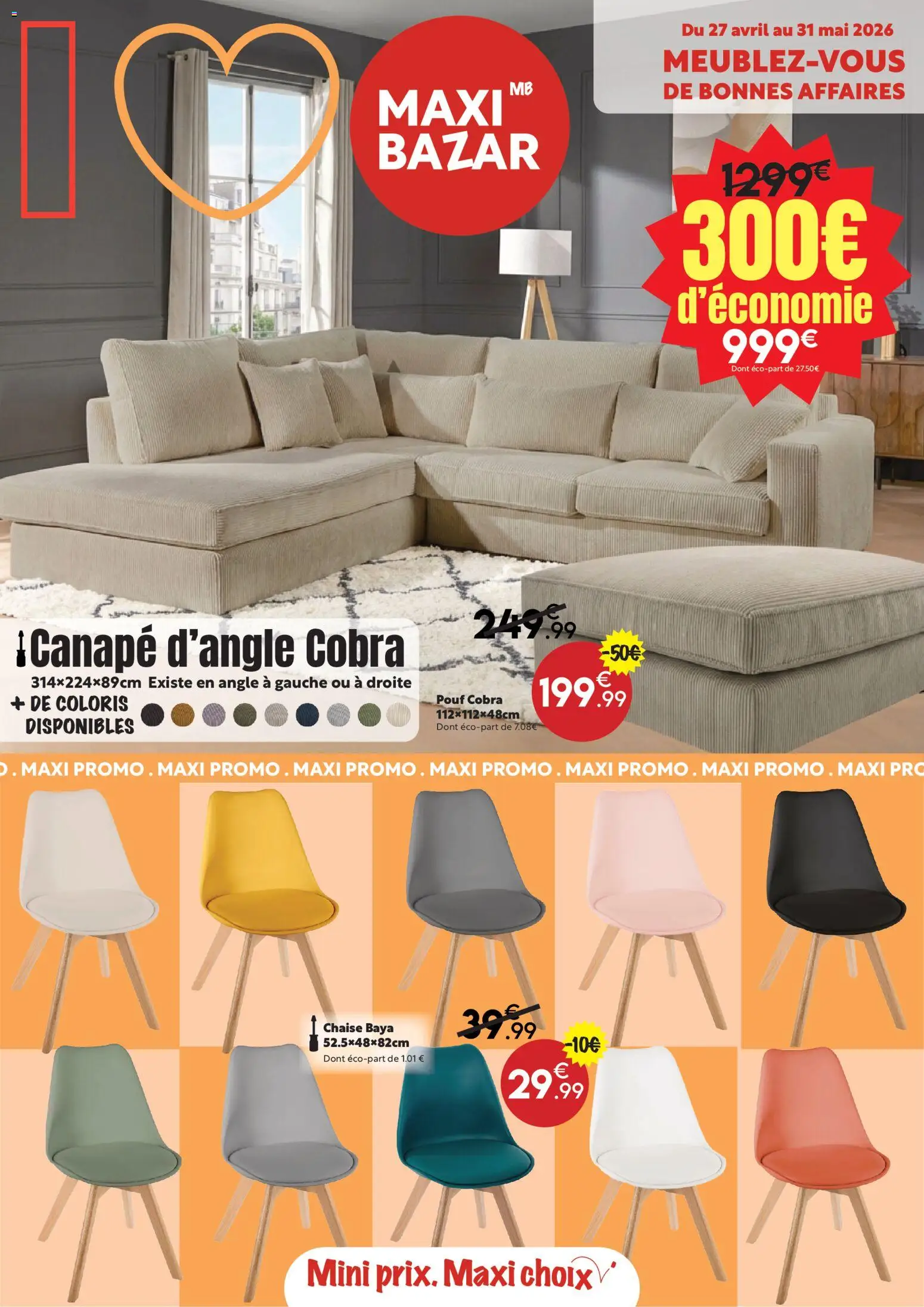 {H1} | Page: 1 | Produits: Canapé, Chaise