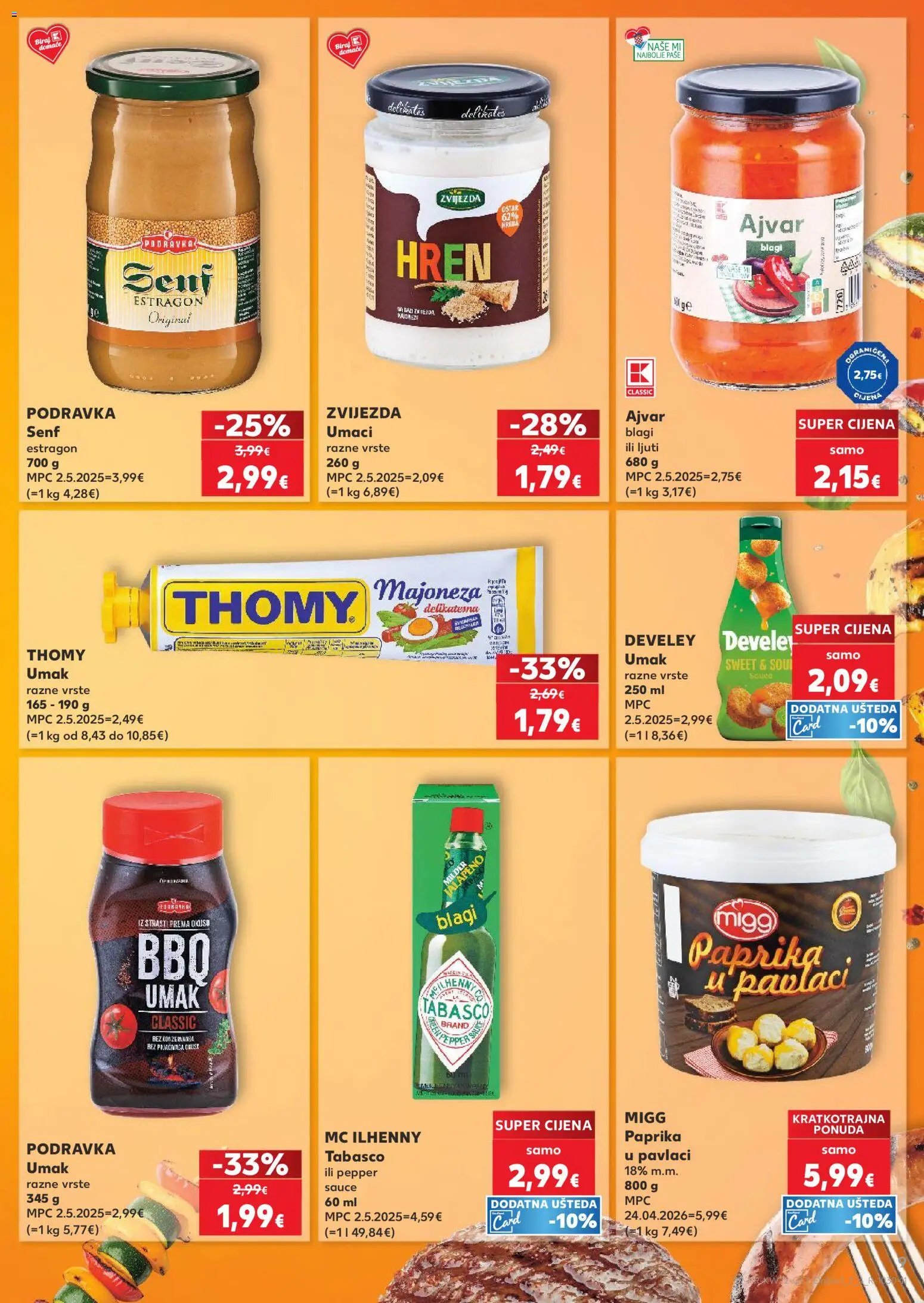 Kaufland katalog | vrijedi od 27.05.2026 | Stranica: 9 | Proizvodi: Podravka, Paprika, Umak, Senf