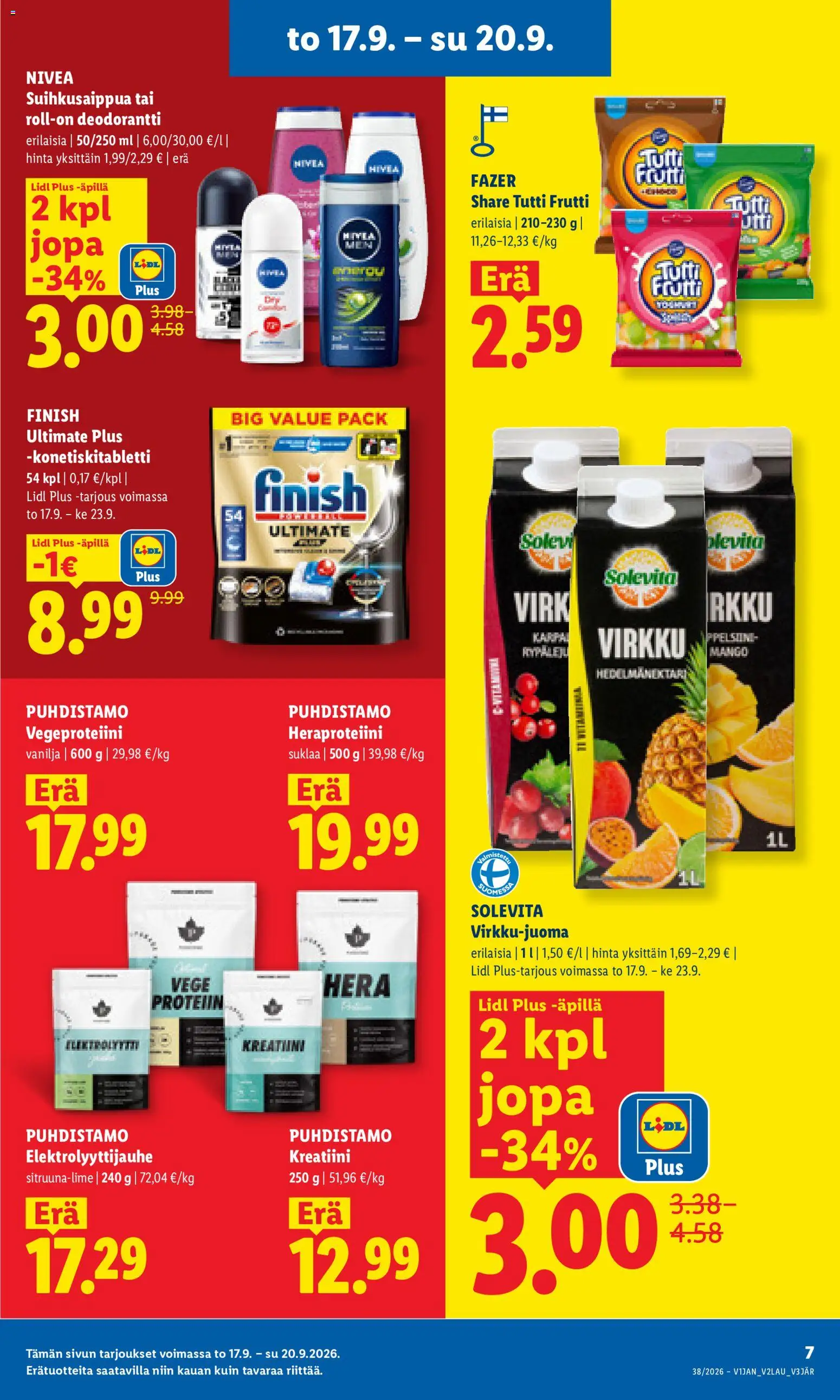 Lidl tarjoukset – voimassa 17/09/2026 alkaen | Sivu: 7
