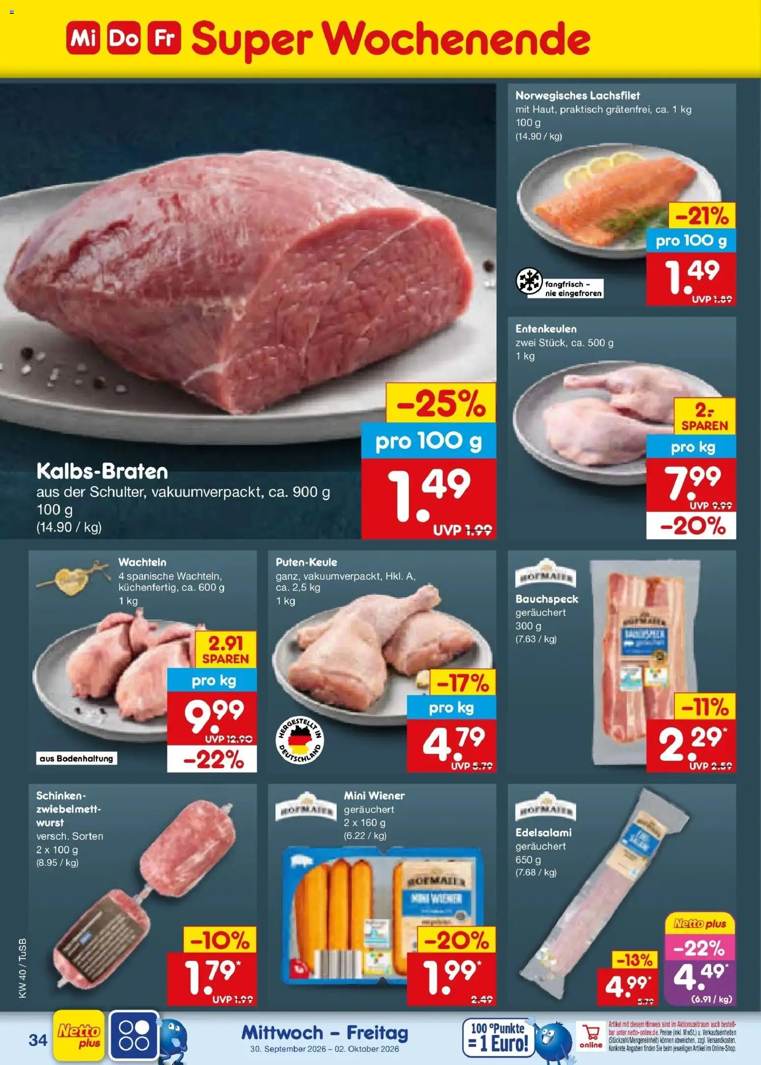 Netto Marken-Discount Prospekt Sindelfingen – gültig ab 28.09.2026 | Seite: 52 | Produkte: Wurst, Schinken