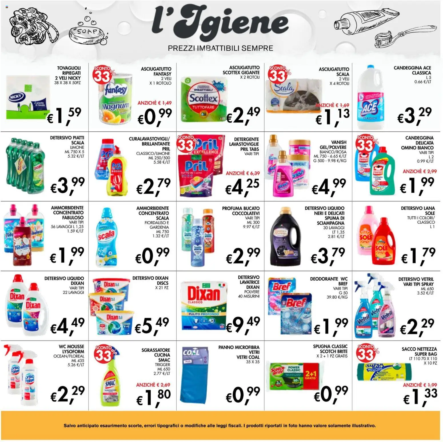 Volantino Coal del 21.05.2026 | Pagina: 25 | Prodotti: Candeggina, Lavastoviglie, Asciugatutto, WC