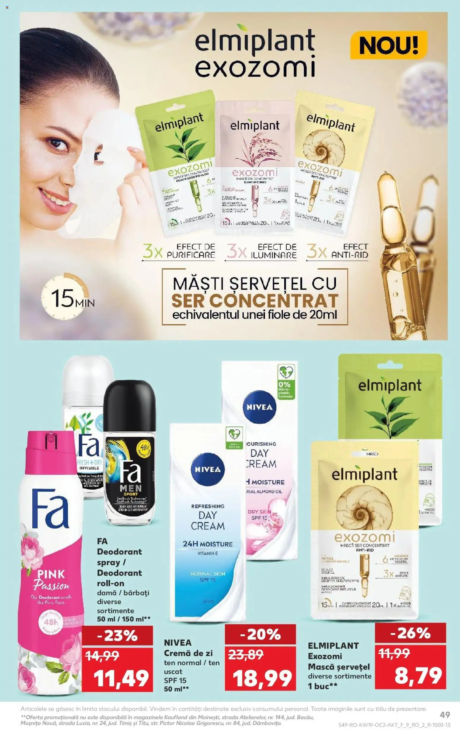 Noul catalog Kaufland – valabil de la 06.05.2026 | Pagină: 49 | Produse: Cremă de zi, Cremă, Deodorant